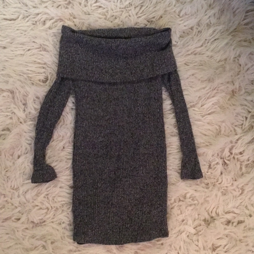 Grey Knit Sweater Dress Size S